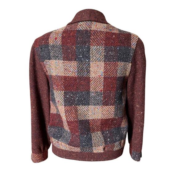 Vintage Irish Tweed Checkerboard Jacket Size Medium - Picture 3 of 6